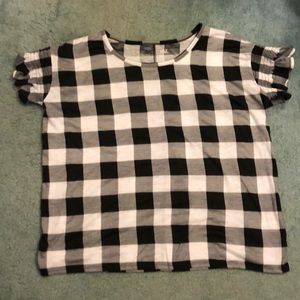 Black and white shirt